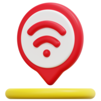 wifi 3d-render-symbol-illustration png