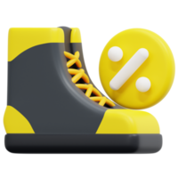 Sneaker 3D-Render-Symbol-Illustration png