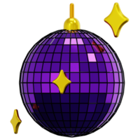 disko boll 3d framställa ikon illustration png