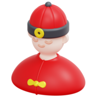 boy 3d render icon illustration png