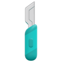 scalpel 3d render icon illustration png