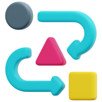 dependency 3d render icon illustration png