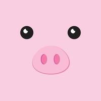 Vector pig face