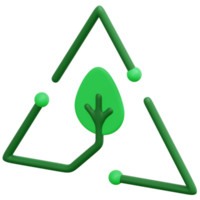 recyceln 3d-render-symbol-illustration png