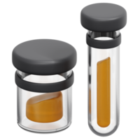 urine sample 3d render icon illustration png