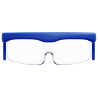 gafas de seguridad 3d render icono ilustración png