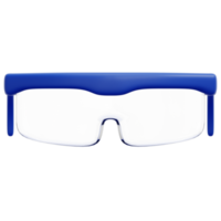 safety goggles 3d render icon illustration png