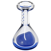 volumetric flask 3d render icon illustration png