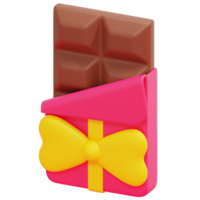 cioccolato bar 3d rendere icona illustrazione png