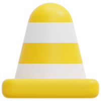 ilustração de ícone de renderização de cone 3d png