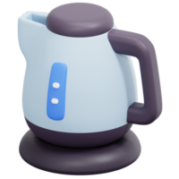 kettle 3d render icon illustration png