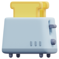 Toaster 3D-Render-Symbol-Illustration png