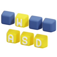 tastaturtaste 3d-rendersymbolillustration png