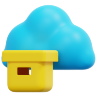 data storage 3d render icon illustration png