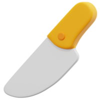 knife 3d render icon illustration png