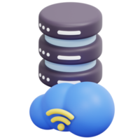 computer server 3d render icon illustration png