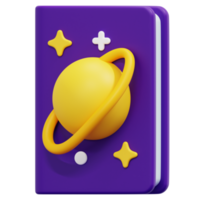 space book 3d render icon illustration png