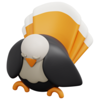 turkey 3d render icon illustration png