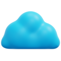 cloud 3d render icon illustration png