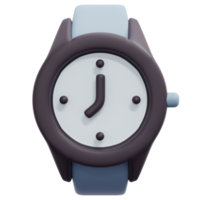 ilustración de icono de renderizado 3d de reloj de pulsera png