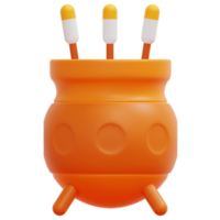 illustration de l'icône de rendu 3d d'encens png