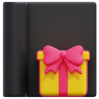gift wrapping 3d render icon illustration png