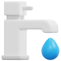 illustration de l'icône de rendu 3d du robinet png