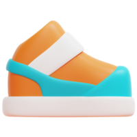 illustration de l'icône de rendu 3d chaussures png