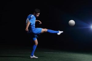 vista de jugador de futbol foto