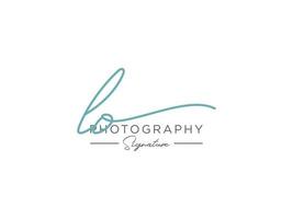 Letter LO Signature Logo Template Vector