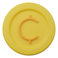 cents coin 3d icon png