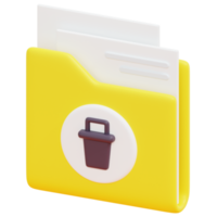 folder 3d render icon illustration png