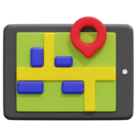 navigation 3d render icon illustration png