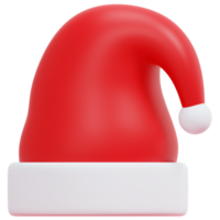 de kerstman hoed 3d geven icoon illustratie png