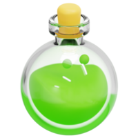 poison 3d render icon illustration png