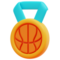 medal 3d render icon illustration png