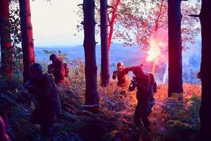 Military soldiers in field photo