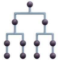 illustration de l'icône de rendu 3d de la structure png