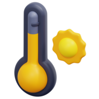 heat 3d render icon illustration png