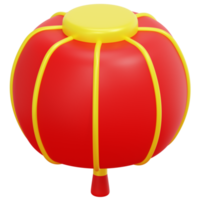 chinese lantern 3d render icon illustration png