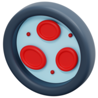 erythrocytes 3d render icon illustration png