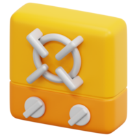 stove 3d render icon illustration png