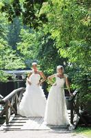 beautiful bride outdoor photo