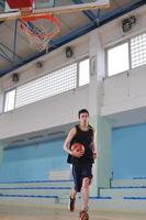 vista del jugador de baloncesto foto