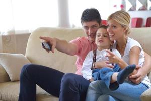 familia en casa foto