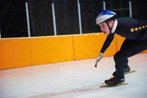 vista de patinaje de velocidad foto