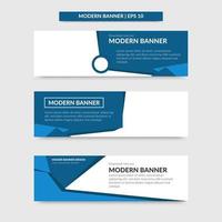 Abstract Modern company banner design set. Banner Design eps 10 template vector