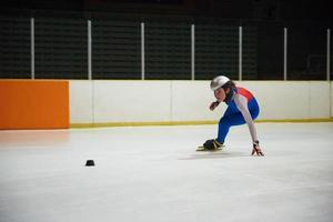 vista de patinaje de velocidad foto