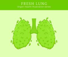 Green Nature Fresh Lung illustration vector