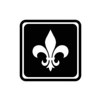 fleur de lis icon vector design template